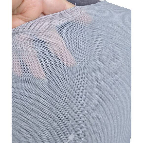 Graphic Long Sleeve Sheer Back Top - Picture 6 of 6